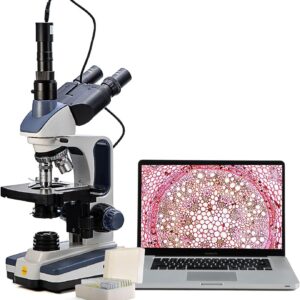 MICROSCOPE TRINOCULAIRE SW380T AVEC CAMERA 40X-2500X