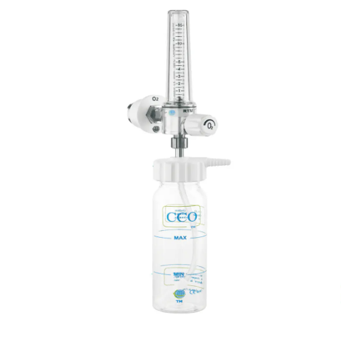 DEBIMETRE BARBOTEUR MURAL POUR OXYGÈNE AVEC HUMIDIFICATEUR