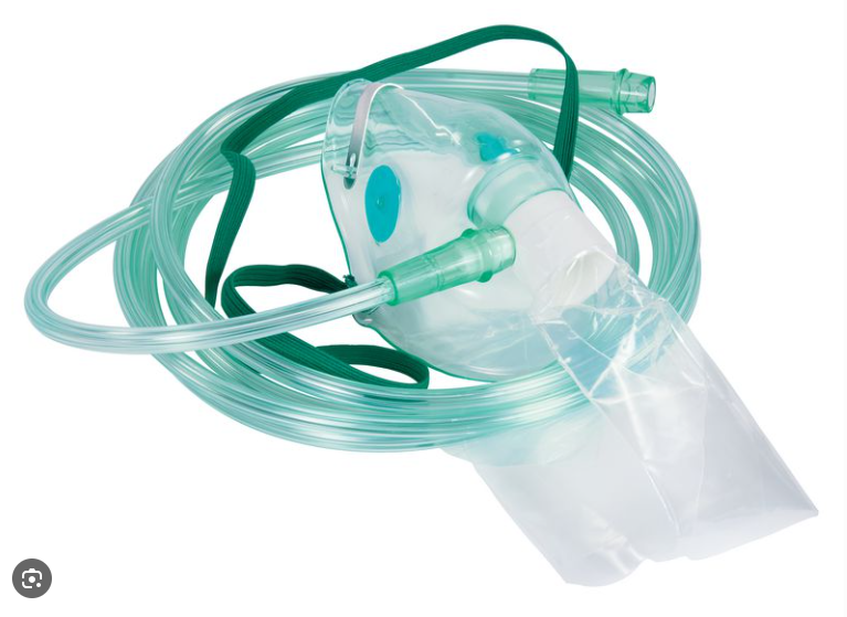 MASQUE A OXYGENE HAUTE CONCENTRATION AVEC RESERVOIR – Image 3