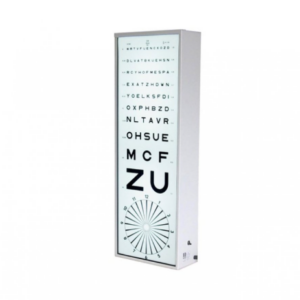 ECHELLES OPTIMETRIQUES LUMINEUSES POUR TEST D'ACUITE VISUELLE