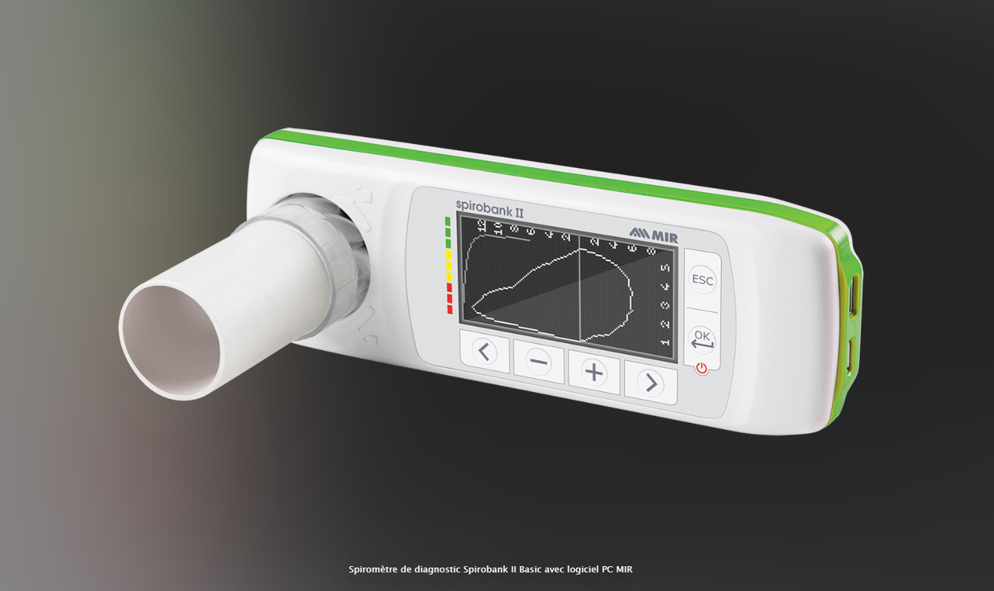 SPIROMETRE DE DIAGNOSTIC SPIROBANK II BASIC AVEC LOGICIEL PC MIR – Image 3