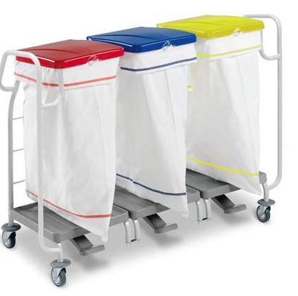 CHARIOT A LINGE POUR 3 SACS – Image 2