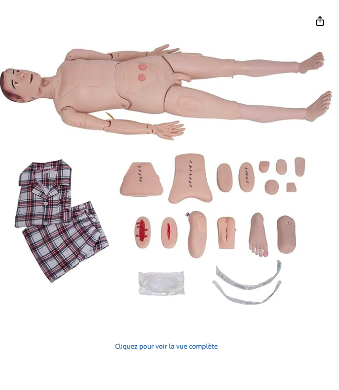 MANNEQUIN DE SOINS CORPS ENTIER