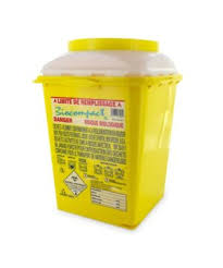 COLLECTEURS D'AIGUILLES EN PLASTIQUE 1 LITRE