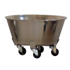 SEAU A DECHETS MOBILE POUR BLOC - CUPULE CHIRURGICALE - BAC ROND - SEAU A COUP DE PIED – Image 5