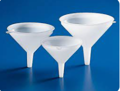 ENTONNOIR D'ANALYSES EN POLYPROPYLENE