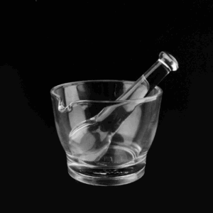 MORTIER ET PILON EN VERRE