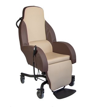 FAUTEUIL DE REPOS A POUSSER TYPE COQUILLE
