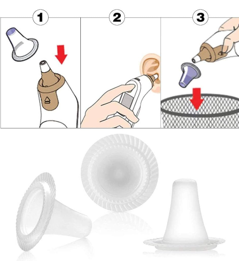 PROBES COVERS/PROTECTEURS DE SONDE POUR THERMOMETRE AURICULAIRE PAQUET DE 20 – Image 6
