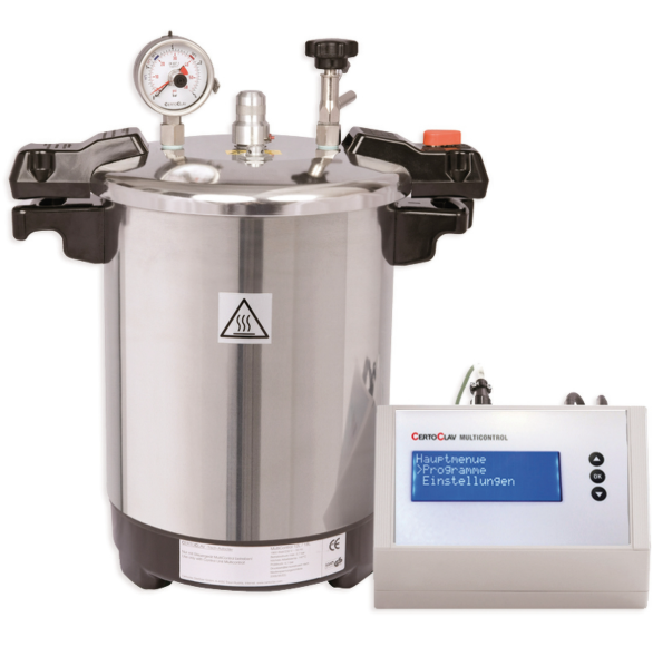 CERTOCLAV EL 115/121'C DE 18L EN ALU AVEC CHAUFFAGE INTEGRE – Image 3