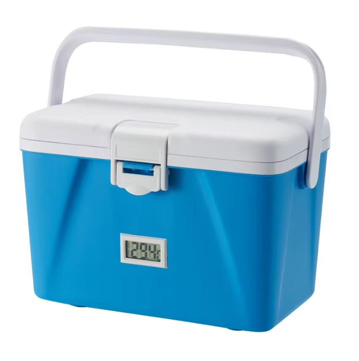 GLACIERE MEDICALE 6 LITRES AVEC PLAGE DE TEMPERATURE POUR LE TRANSPORT DE PRODUITS ET VACCINS
