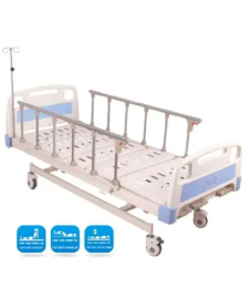 LIT D'HOSPITALISATION MANUEL 2 CRANK EN ABS A DOUBLE MANIVELLE – Image 4