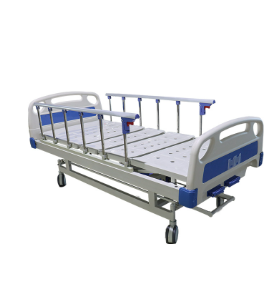 LIT D'HOSPITALISATION MANUEL 2 CRANK EN ABS A DOUBLE MANIVELLE